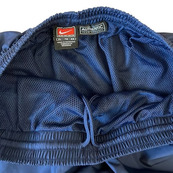 VTG Y2K Nike Syracuse University Track Pant Embroidered Zip  Ankle Lined Blue XL - Picture 7 of 11